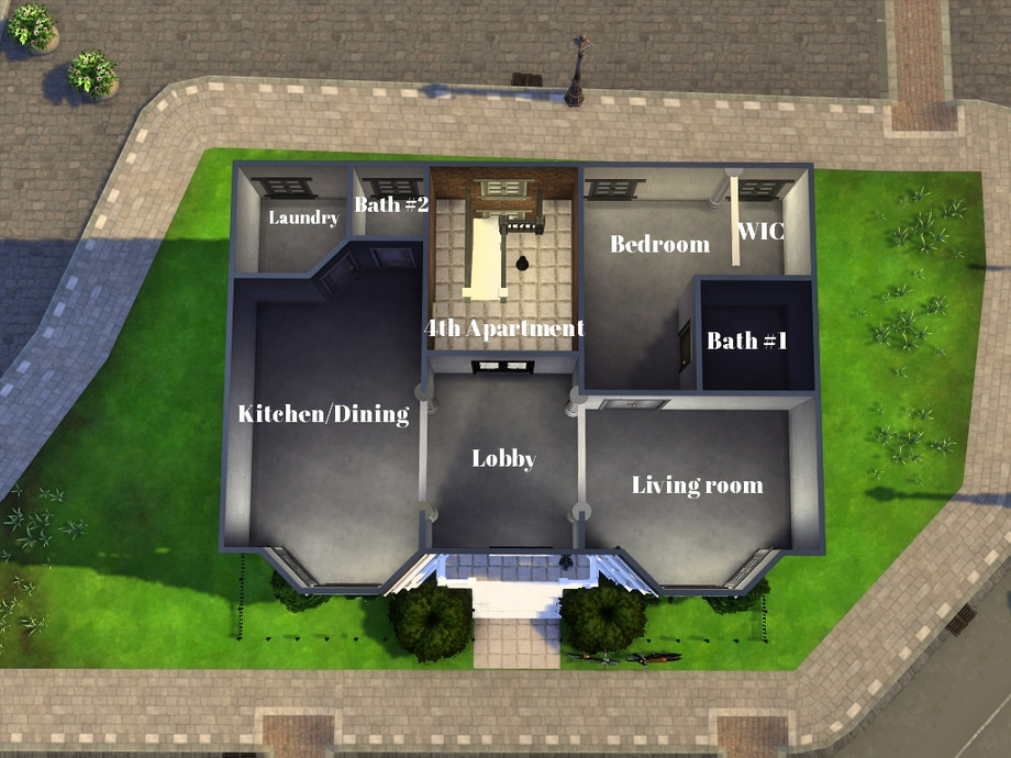 12 Sims 4 Apartment Complexes & Townhouses for Realistic Living (No CC) 27 sims 4 small townhouse interior layout second floor no cc