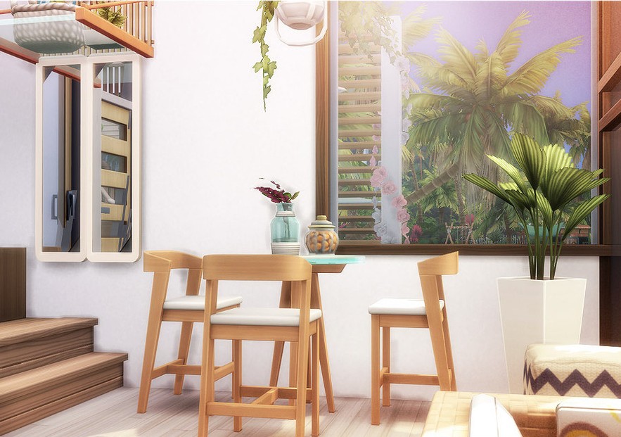 sims 4 small tropical house no cc
