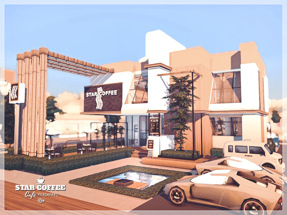 10 Sims 4 Cafes Perfect for Dates & Everyday Gameplay (No CC) 2 sims 4 star coffee cafe no cc