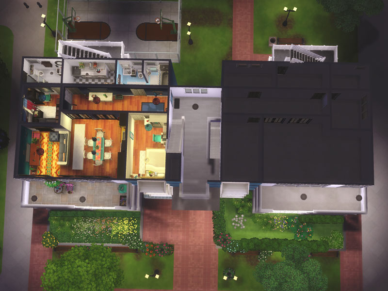 12 Sims 4 Apartment Complexes & Townhouses for Realistic Living (No CC) 29 sims 4 suburbian apartment interior no cc