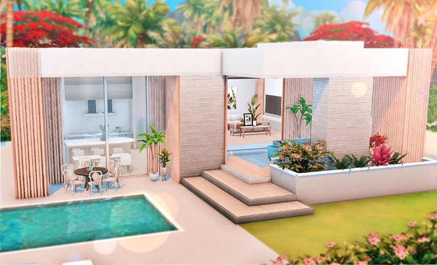 sims 4 sulani beach house no cc