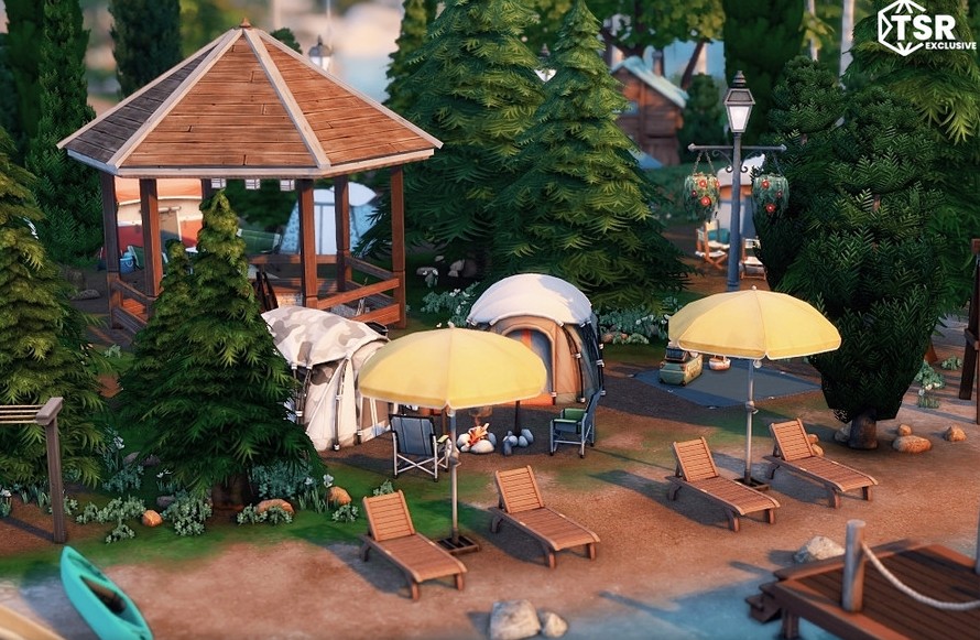 sims 4 summer lake house no cc