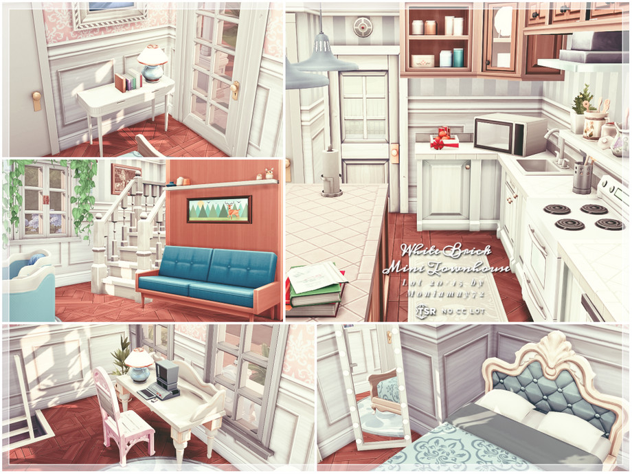 10 Small No CC Homes That Feel Surprisingly Spacious 28 sims 4 tiny townhouse no cc