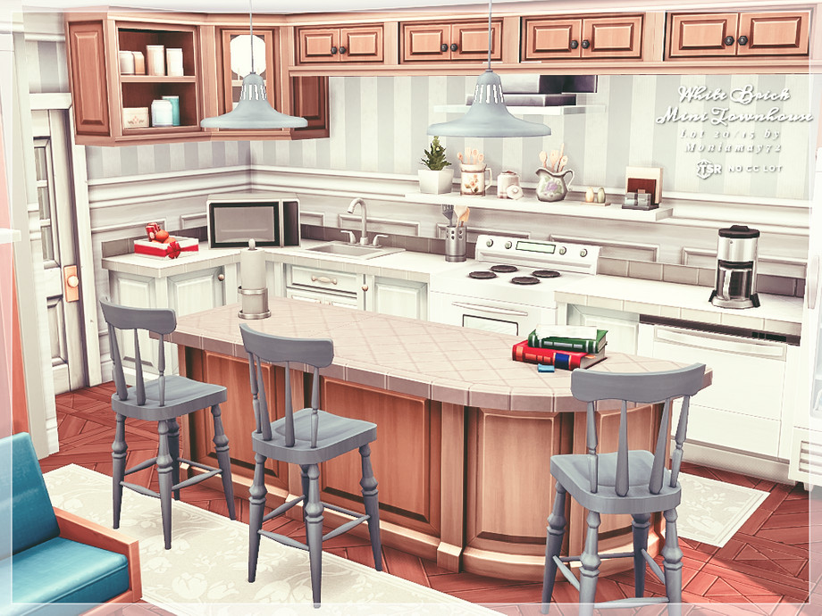 10 Small No CC Homes That Feel Surprisingly Spacious 27 sims 4 townhouse kitchen no cc