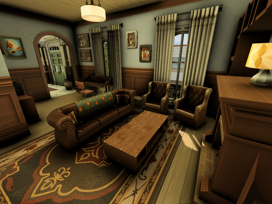 10 Sims 4 Family Homes (No CC) Perfect for a Legacy Save 7 sims 4 traditional family home living room no cc