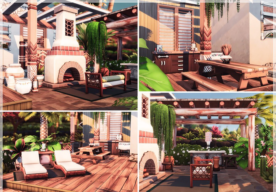 10 Beautiful Sims 4 Vacation Homes (No CC) 10 sims 4 tropical beach home no cc