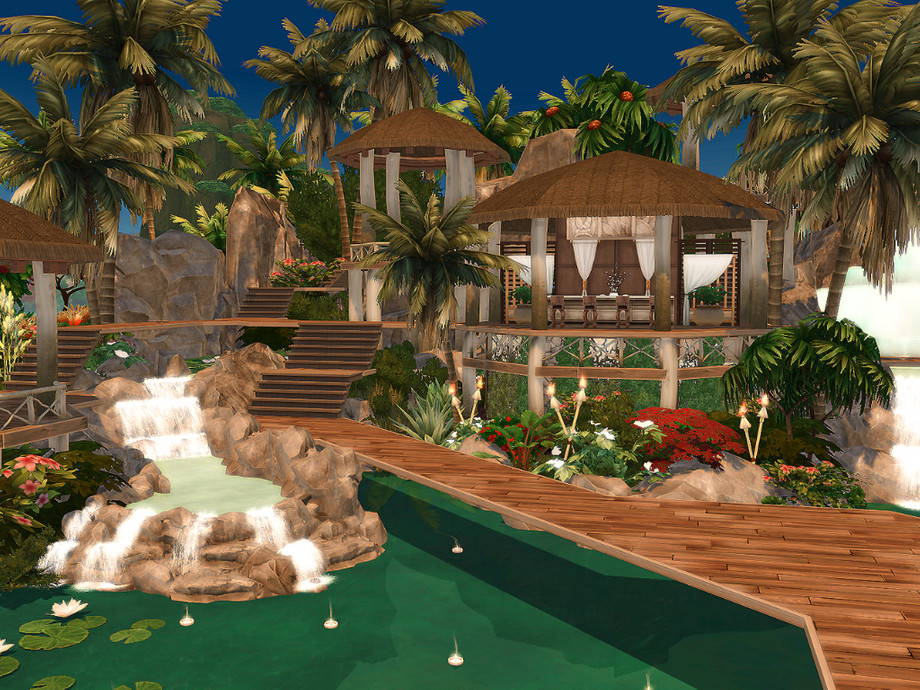 12 Sims 4 Restaurants Your Sims Will Actually Visit (No CC) 37 sims 4 tropical beach restaurant no cc