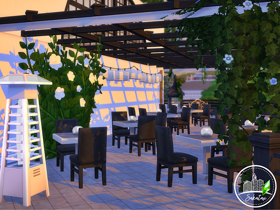 12 Sims 4 Restaurants Your Sims Will Actually Visit (No CC) 34 sims 4 upscale rooftop dining no cc