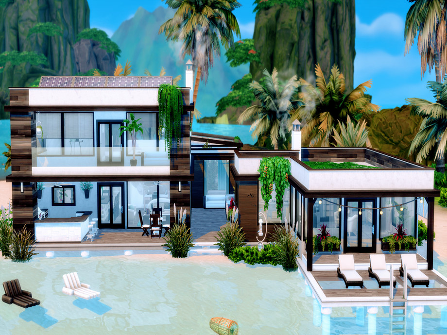 sims 4 vacation house no cc