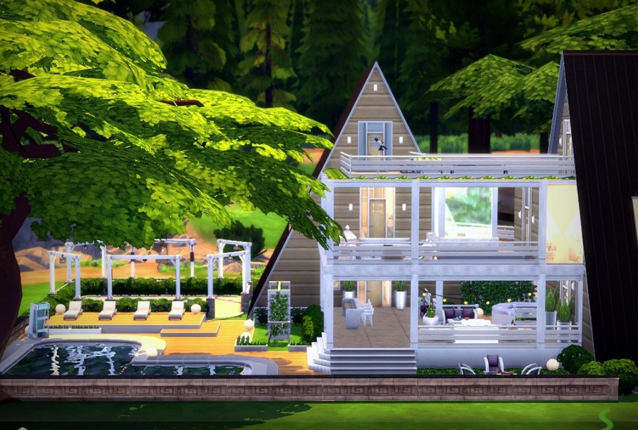 10 Beautiful Sims 4 Vacation Homes (No CC) 5 sims 4 vacation retreat no cc