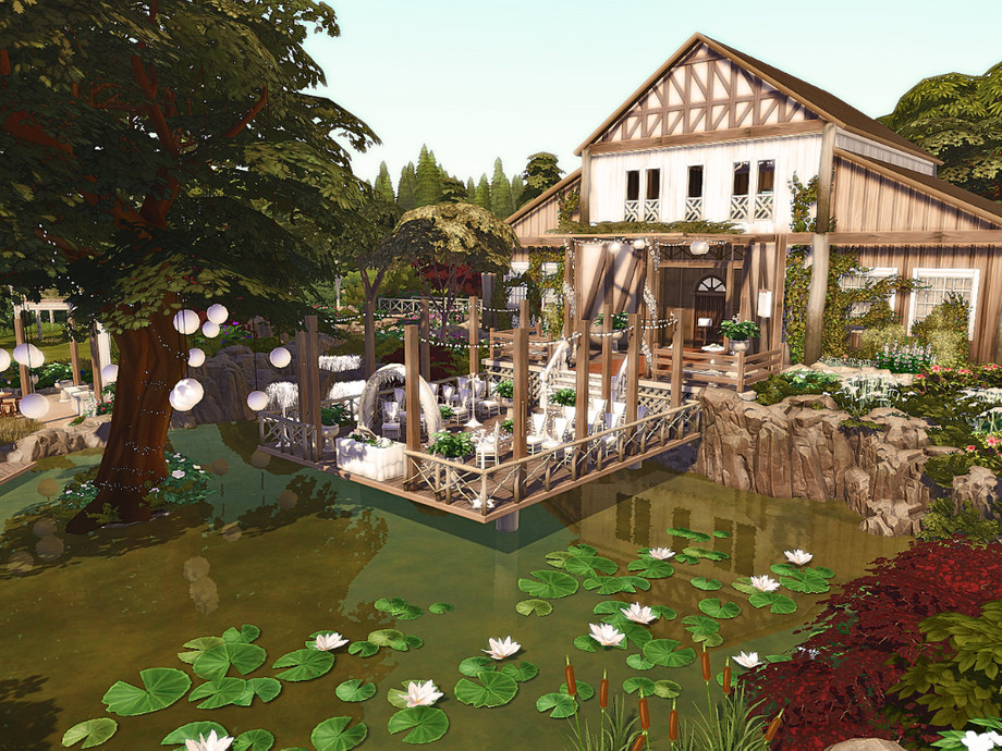 Sims 4 Wedding Venues That Feel Like a Dream (No CC) 8 sims 4 wedding build no cc with outdoor reception