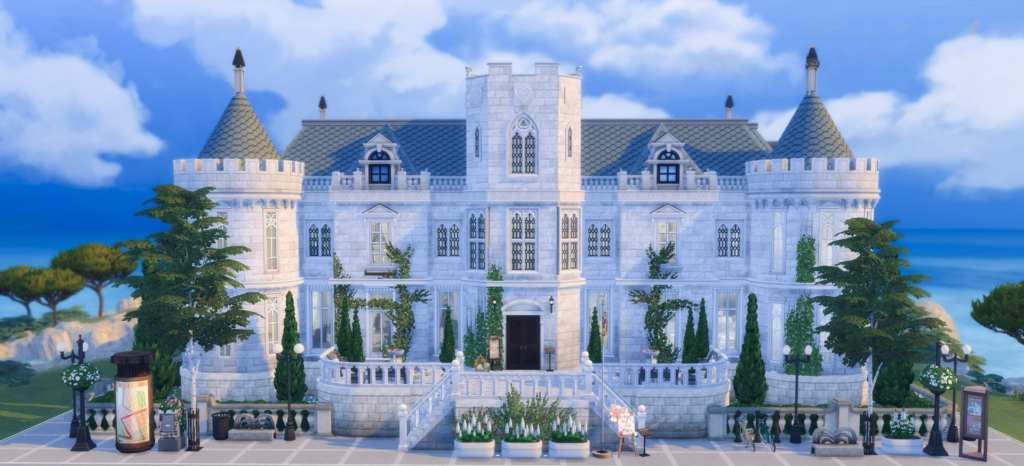 Sims 4 Wedding Venues That Feel Like a Dream (No CC) 12 Sims 4 wedding venue no CC with elegant outdoor design
