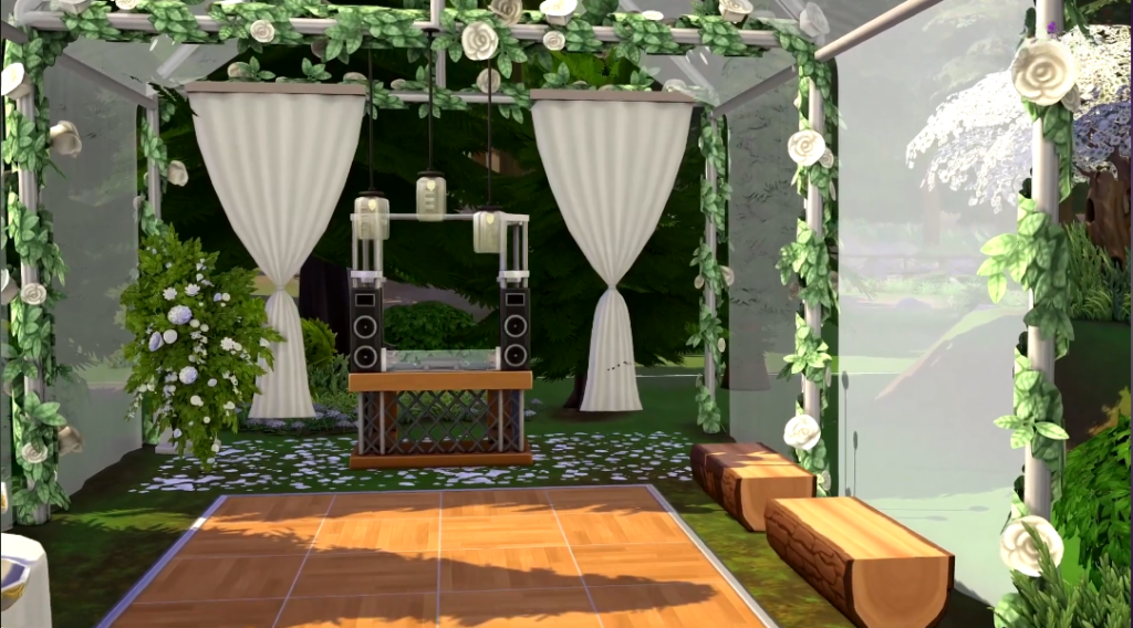 Sims 4 Wedding Venues That Feel Like a Dream (No CC) 49 Sims 4 wedding build no CC with scenic outdoor location