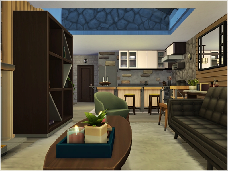 small sims 4 cabin in the woods no cc