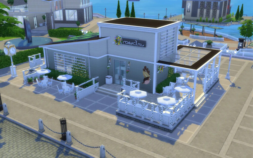 10+ Sims 4 Cafe Builds That Make Your Save Feel Alive (No CC) 44 bunny blooms brews cafe and flower shop v0 8g72cq8yxdff1