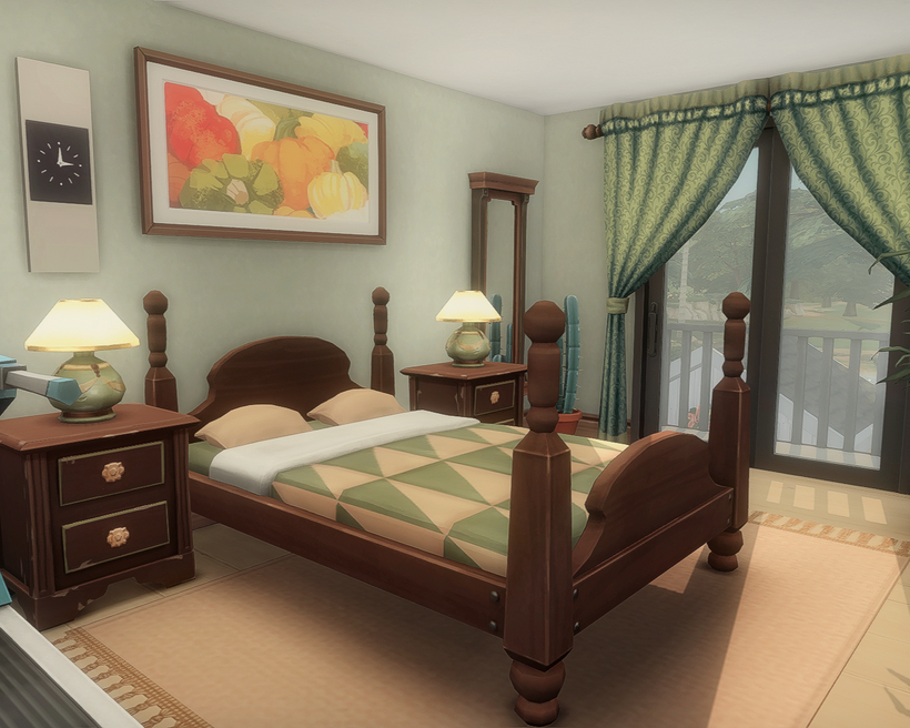game starter home bedroom no cc