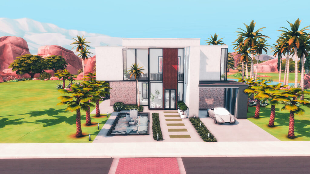 sims 4 base game modern homes 