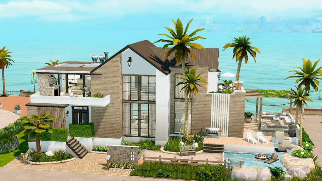 sims 4 base game modern homes no cc