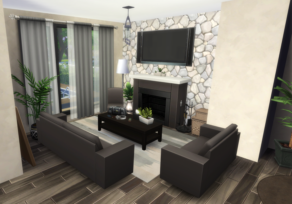 sims 4 base game modern house no cc