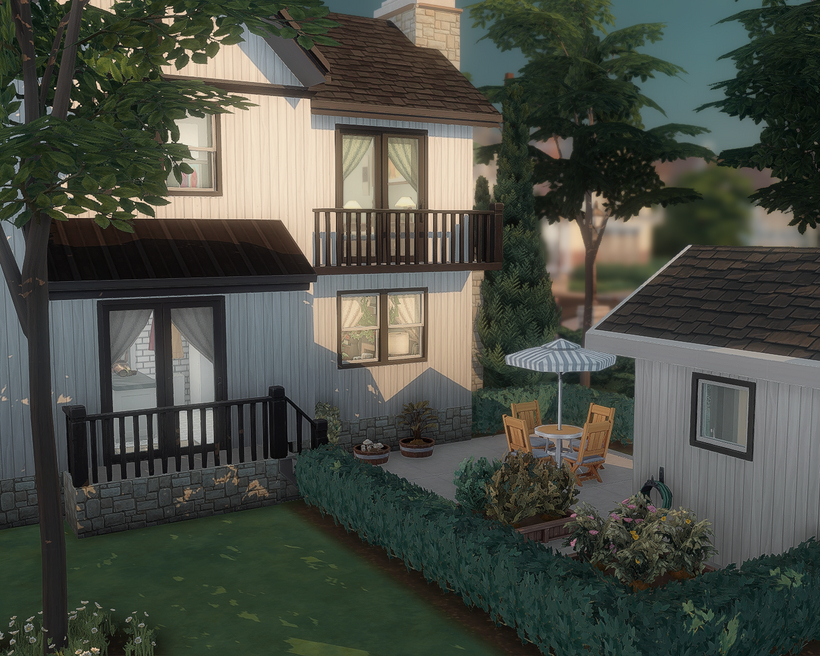 sims 4 base game outside exterior no cc