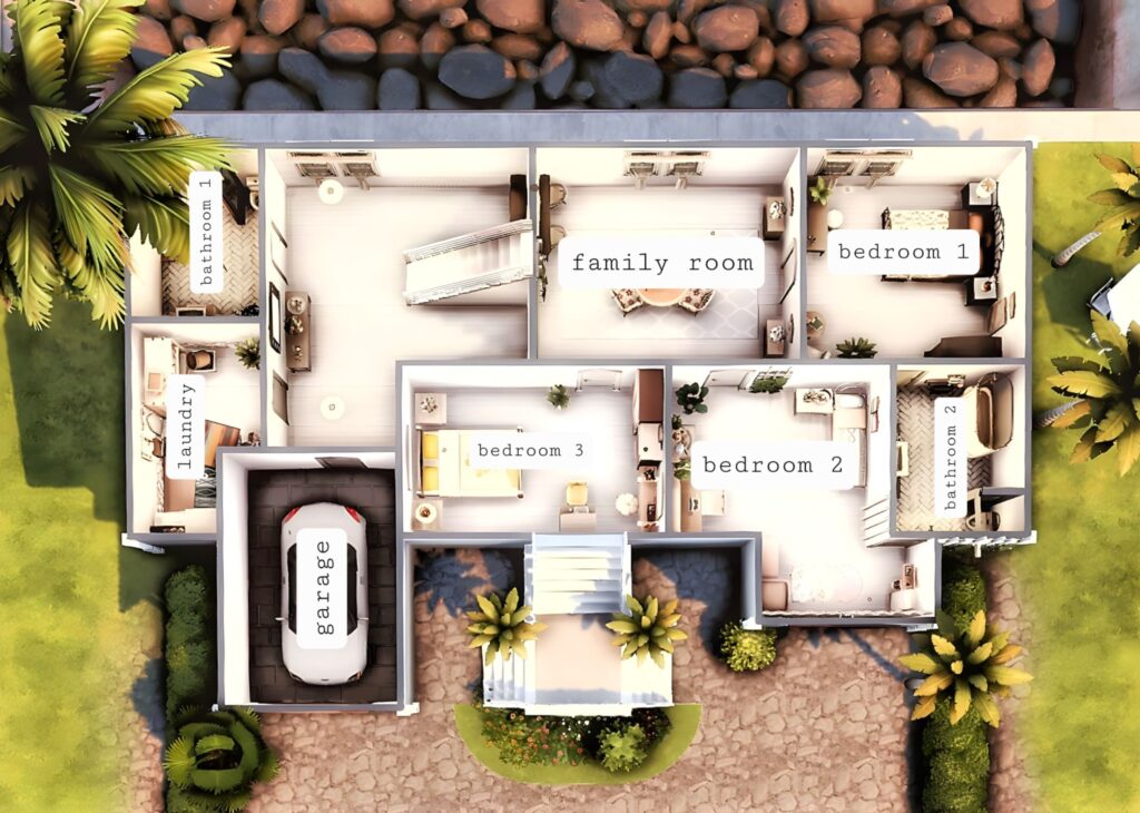 Sims 4 Coastal Homes for Cozy Seaside Living (No CC) 4 sims 4 beach house build