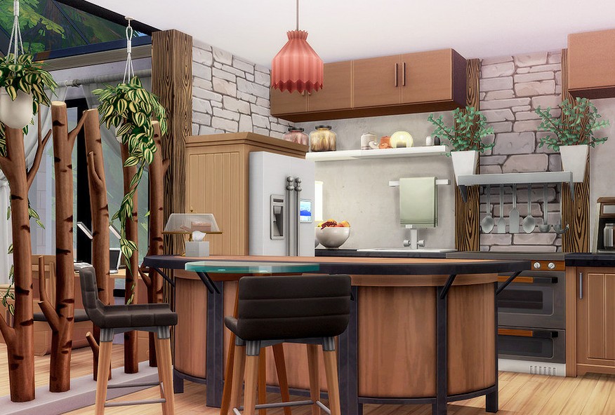 Sims 4 Winter Cabins for Cozy Snowy Gameplay (No CC) 37 sims 4 cabin snowy scenic views build 1