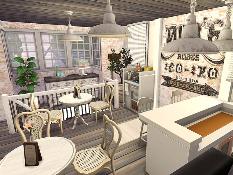 10+ Sims 4 Cafe Builds That Make Your Save Feel Alive (No CC) 25 sims 4 cafe builds no cc