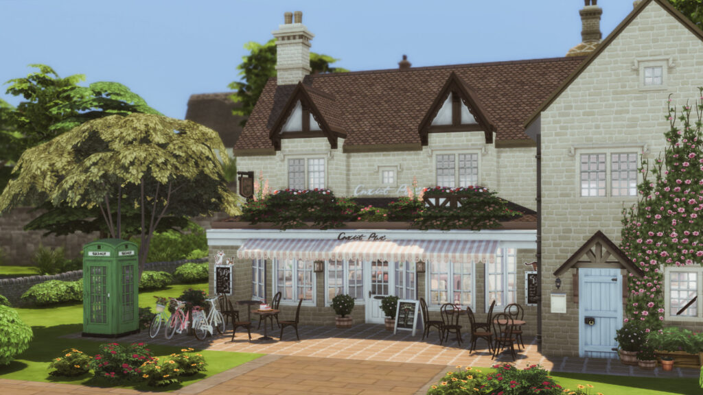 10+ Sims 4 Cafe Builds That Make Your Save Feel Alive (No CC) 14 sims 4 cafe no cc community lot