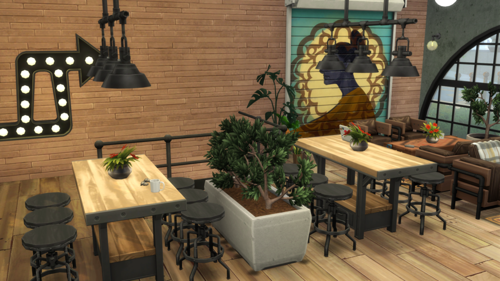 10+ Sims 4 Cafe Builds That Make Your Save Feel Alive (No CC) 9 sims 4 cafe no cc simple coffee shop