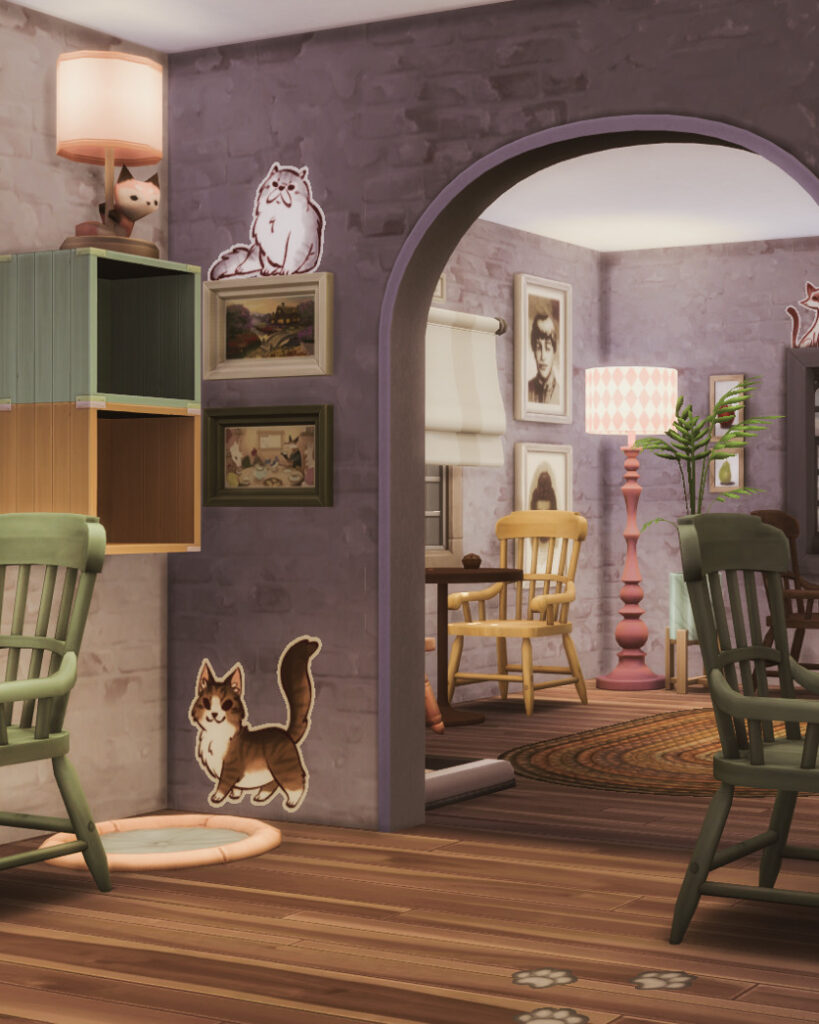 10+ Sims 4 Cafe Builds That Make Your Save Feel Alive (No CC) 16 sims 4 coffee shop no cc clean layout