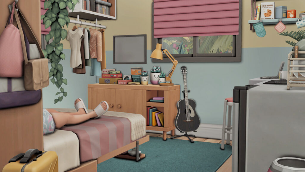 sims 4 colorful camper van interior no cc