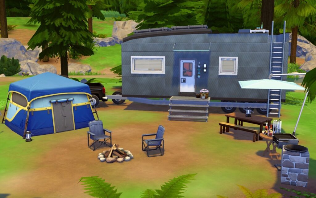 sims 4 compact caravan camper no cc