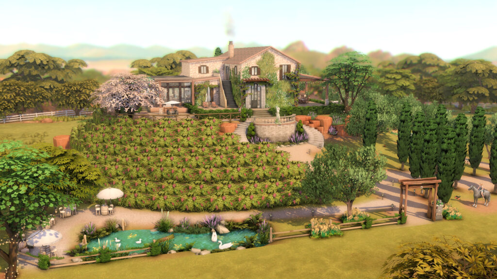 Sims 4 Ranch Homes for Country Living (No CC) 7 sims 4 country ranch house no cc