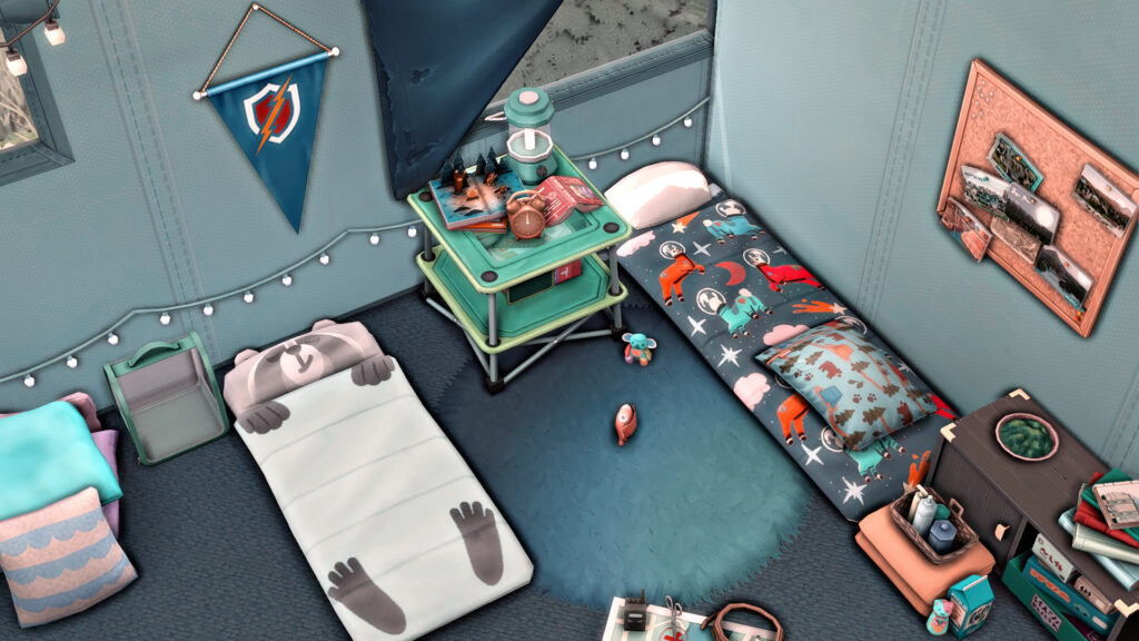 sims 4 family camper tent for children no cc