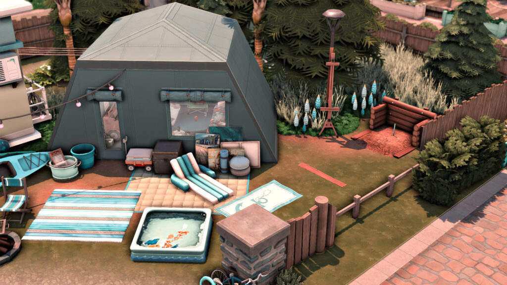 sims 4 family camper tent no cc