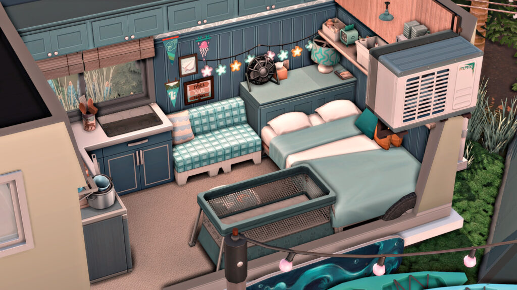 sims 4 family camper van for familys no cc