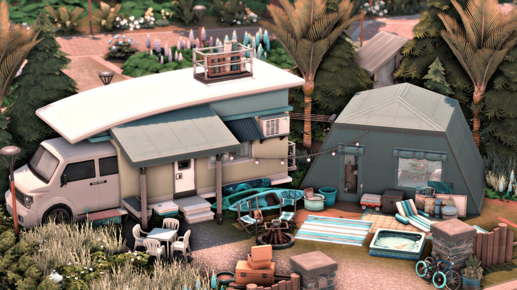 sims 4 family camper van no cc