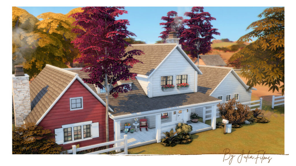 Sims 4 Ranch Homes for Country Living (No CC) 37 sims 4 family ranch home no cc
