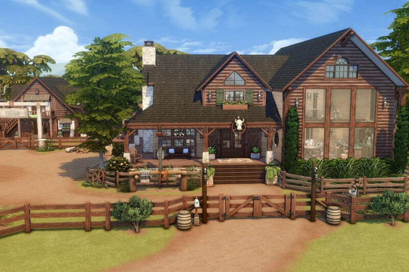 sims 4 family ranch uses no cc
