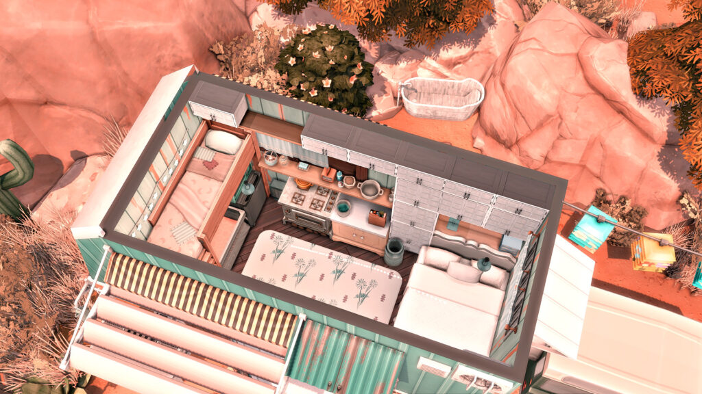 sims 4 family vacation camper no cc