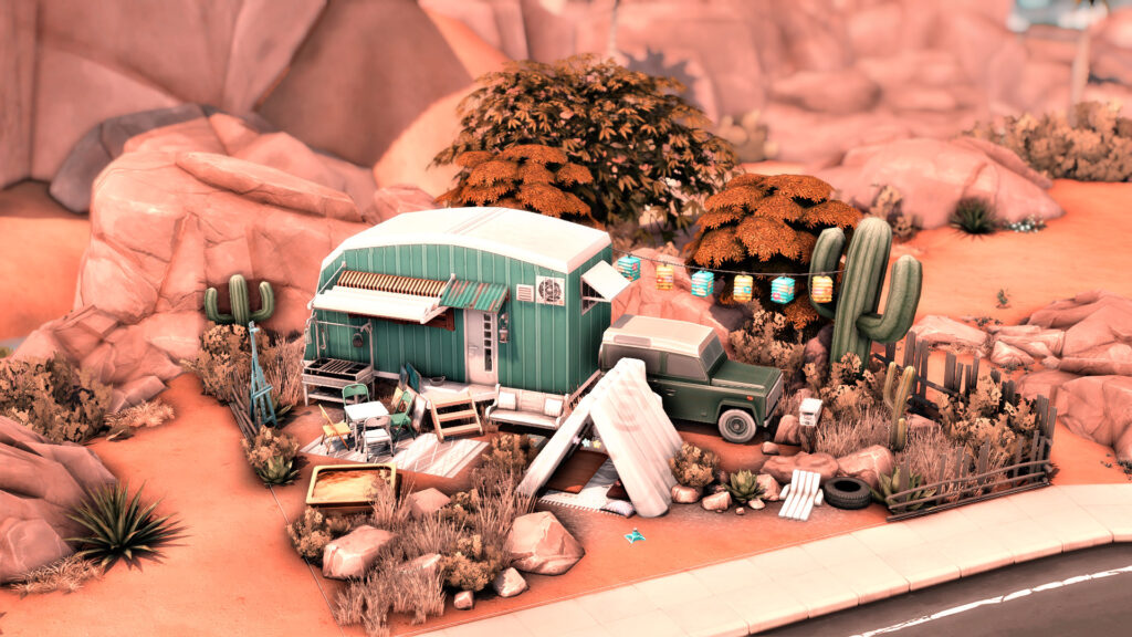 sims 4 family vacation caravan no cc