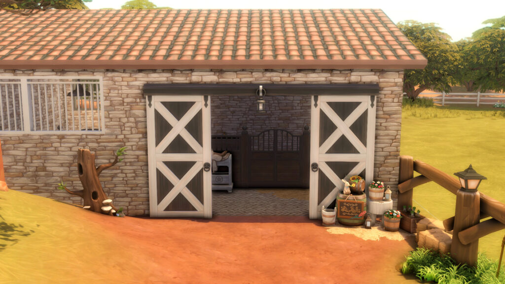 Sims 4 Ranch Homes for Country Living (No CC) 10 sims 4 farm living ranch house no cc