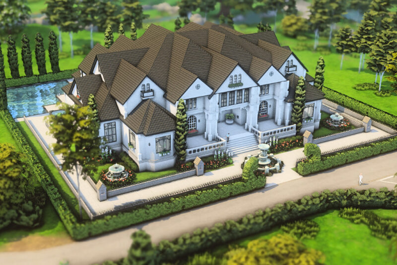 Sims 4 Family Mansions for Luxury Legacy Gameplay (No CC)