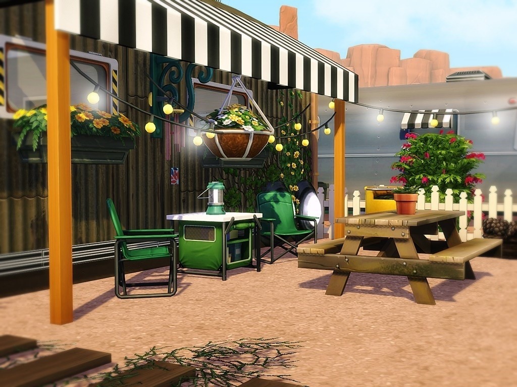 sims 4 military camper no cc