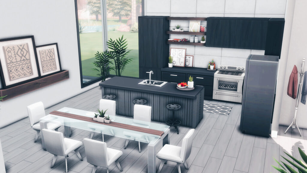 sims 4 modern base game home no cc