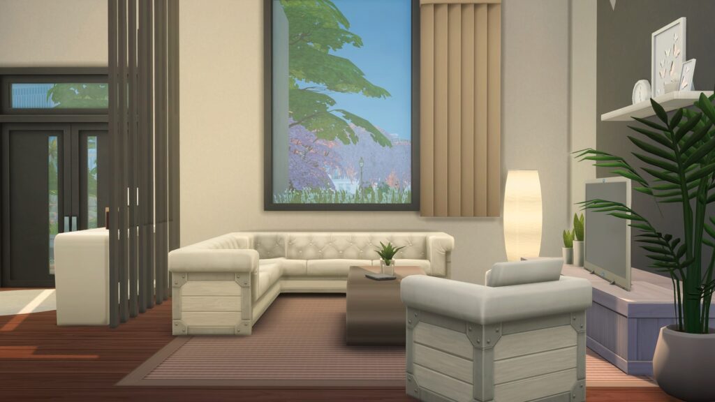 sims 4 modern build base game only no cc bright space 1