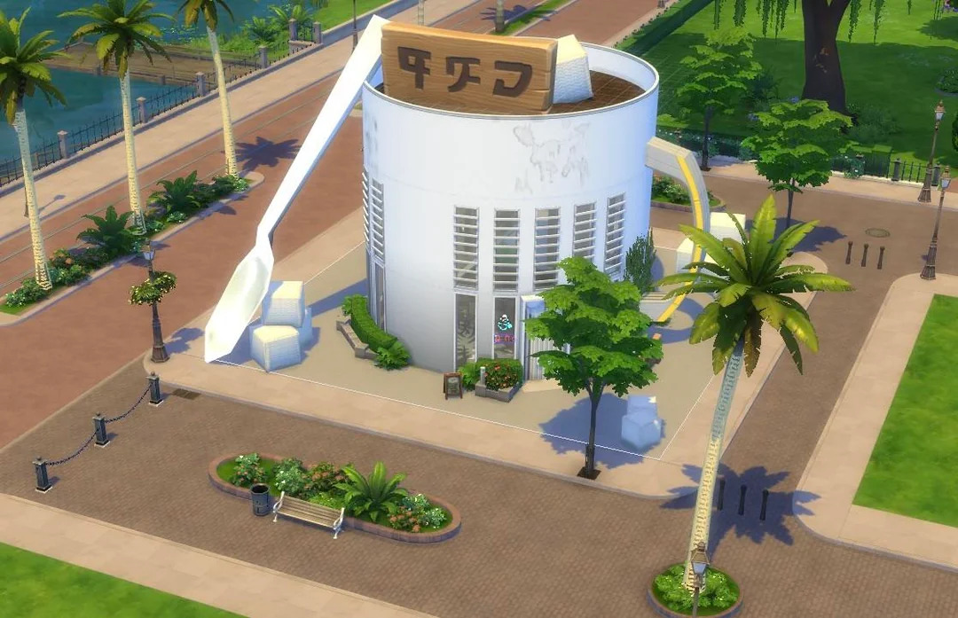 10+ Sims 4 Cafe Builds That Make Your Save Feel Alive (No CC) 40 sims 4 mug coffee cafe no cc