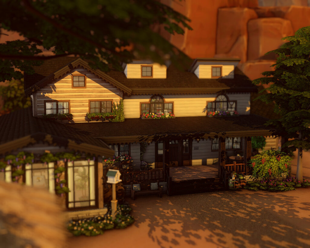 Sims 4 Ranch Homes for Country Living (No CC) 30 sims 4 ranch home for farm gameplay 1