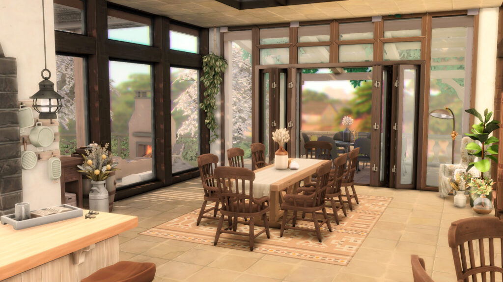 Sims 4 Ranch Homes for Country Living (No CC) 11 sims 4 ranch home no cc family farm 1