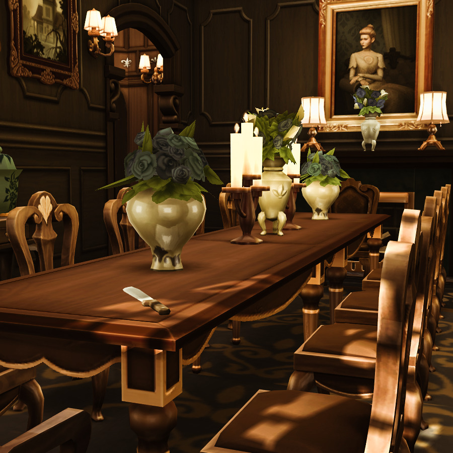 10 Sims 4 Royal Mansions for Generational Saves (No CC) 38 sims 4 royal dining room no cc